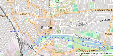 Map of Bedford
