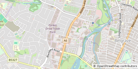 Map of Leicester