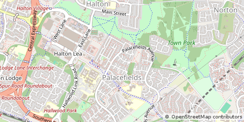 Map of Runcorn, Cheshire