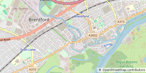 Map of Brentford, Middlesex