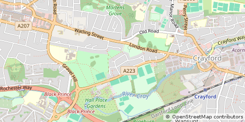 Map of Bexley