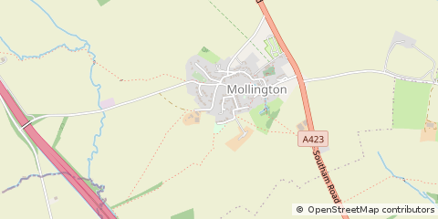 Map of Banbury, Oxfordshire