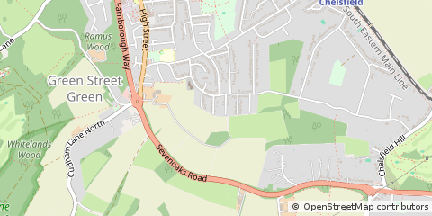 Map of Orpington, Kent