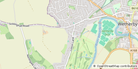 Map of Leeds, West Yorkshire