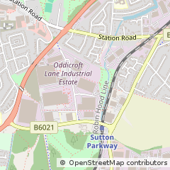 Map of Sutton-in-Ashfield