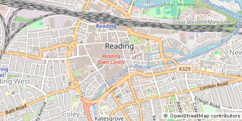 Map of Reading, Berkshire