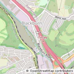 Map of South Yorkshire