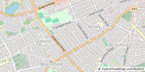 Map of Aberdeen, Aberdeenshire