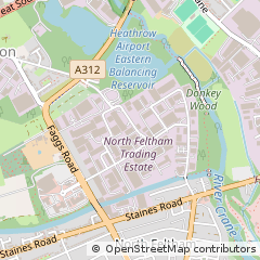 Map of Feltham, Middlesex