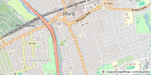 Map of Ilford, Essex