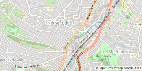Map of Sheffield
