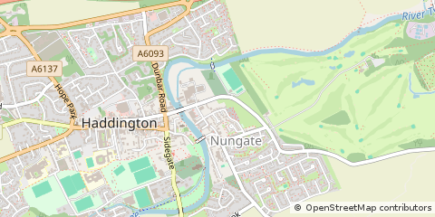 Map of East Lothian