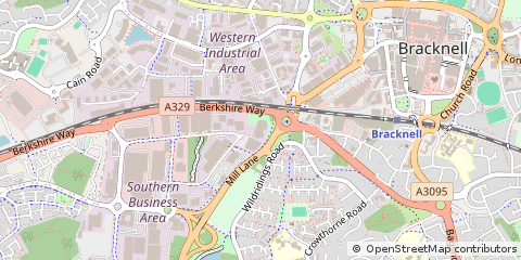 Map of Bracknell