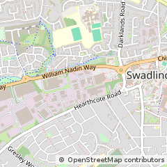 Map of Swadlincote, Derbyshire