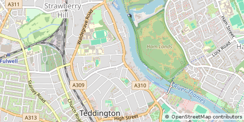 Map of Teddington