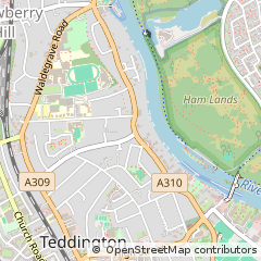 Map of Teddington