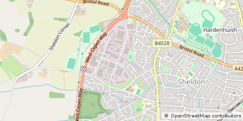 Map of Chippenham, Wiltshire