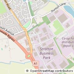 Map of Biggleswade, Beds.