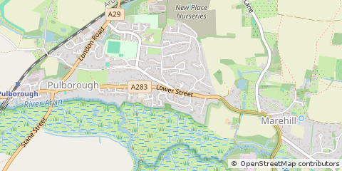 Map of West Sussex