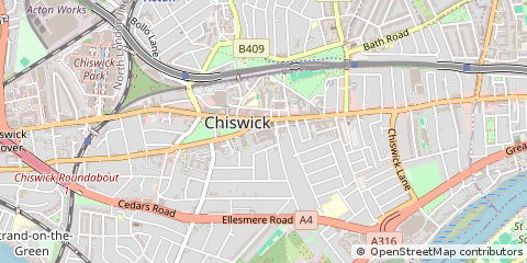 Map of London, W4 4PH