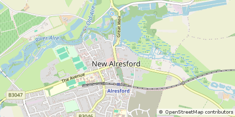 Map of Alresford, Hampshire