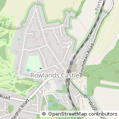 Map of Rowland's Castle, Hampshire