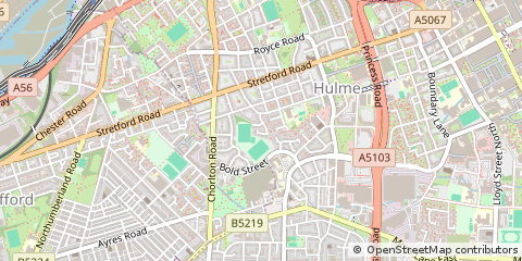 Map of Manchester