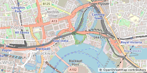 Map of Poplar, London