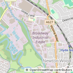 Map of Dukinfield, Cheshire
