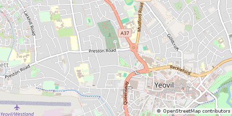 Map of Yeovil, Somerset