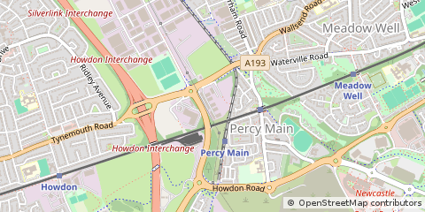 Map of North Shields