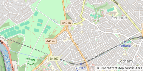 Map of Bristol, City of Bristol
