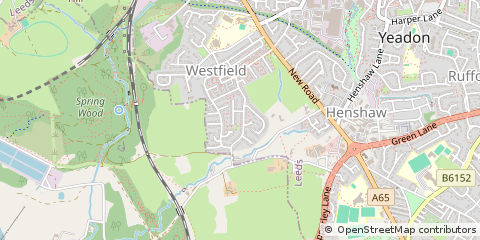 Map of Leeds, West Yorkshire