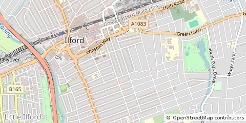 Map of Ilford