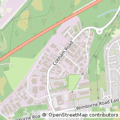 Map of Wimborne, Dorset
