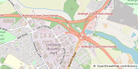 Map of Colchester