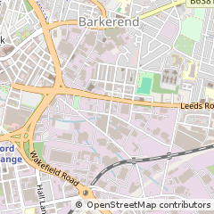 Map of Bradford, West Yorkshire