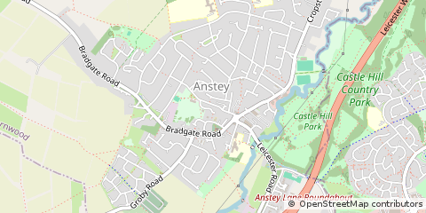 Map of Leicester
