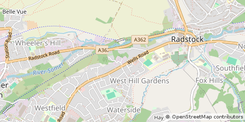 Map of Radstock, Somerset