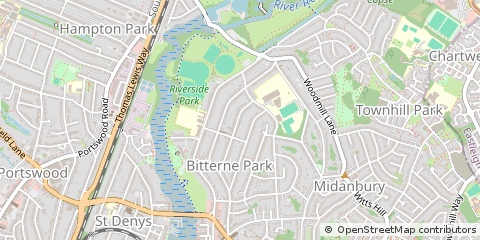 Map of Southampton, Hampshire