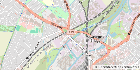 Map of Doncaster, South Yorkshire