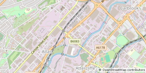 Map of Sheffield