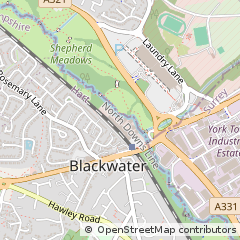 Map of Camberley, Berkshire