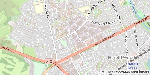 Map of Romford
