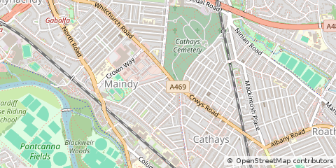 Map of Cardiff