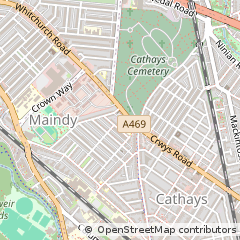 Map of Cardiff