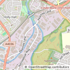 Map of Dudley, West Midlands