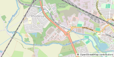 Map of Worksop, Nottinghamshire