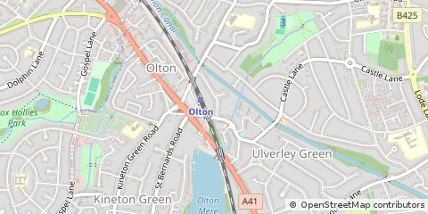 Map of Solihull