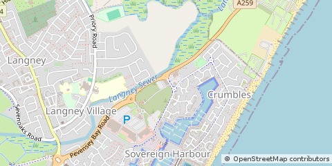 Map of Eastbourne, East Sussex